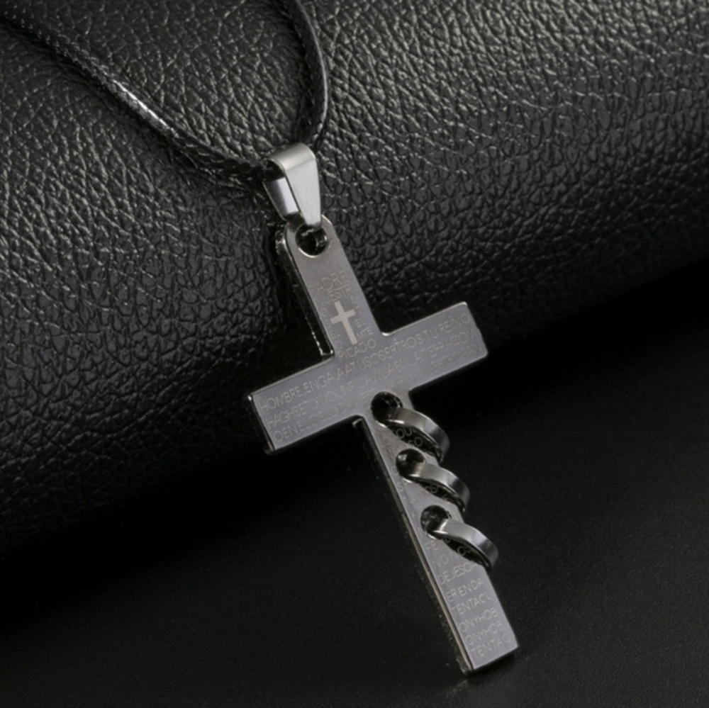 The Lord's Prayer Cross Necklace